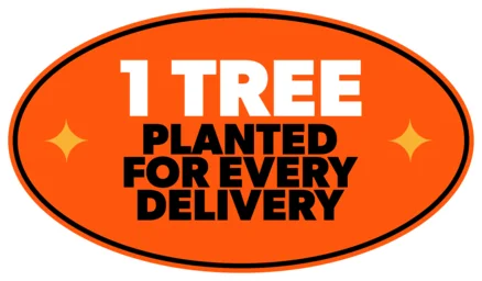 One Tree Planted with every delivery